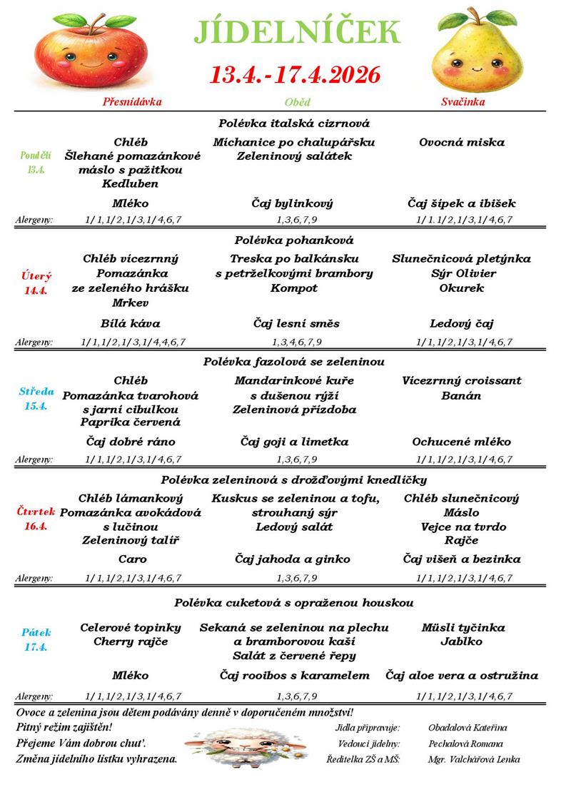 jidelniček13.4-17.4