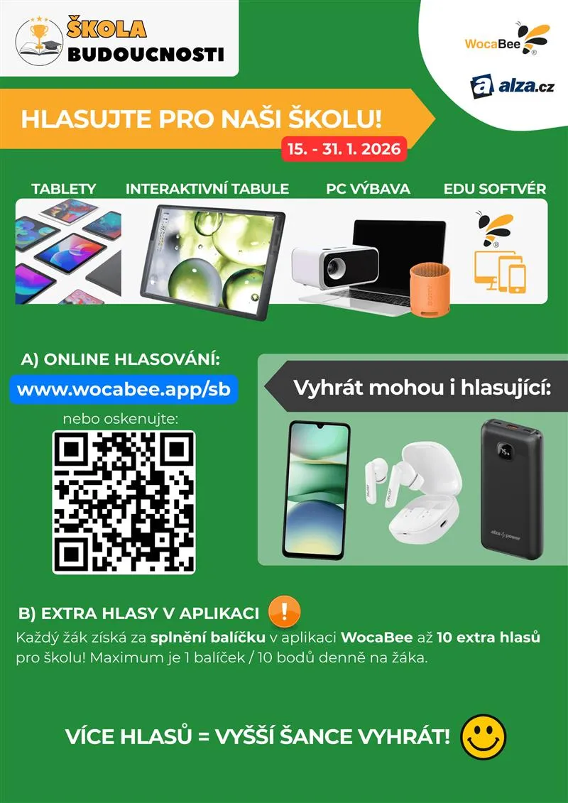 Soutěž - Hlasujte pro naši školu
